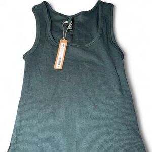 SKIMS COTTON RIBBED TANK SPRUCE